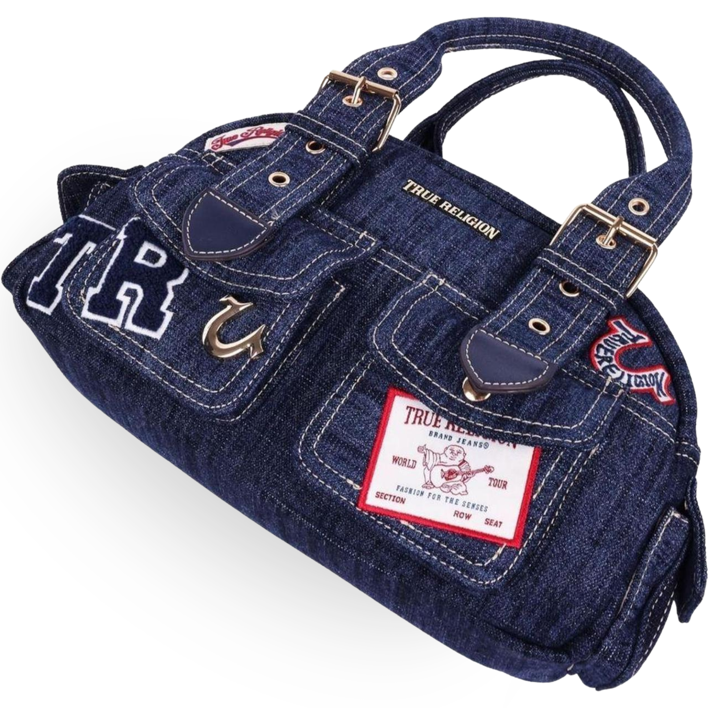 Indigo Patchwork Handbag