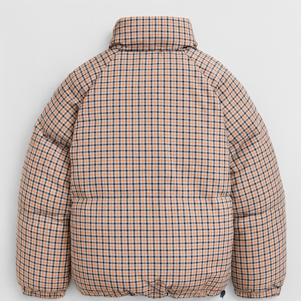 Reversible Check & Navy Puffer