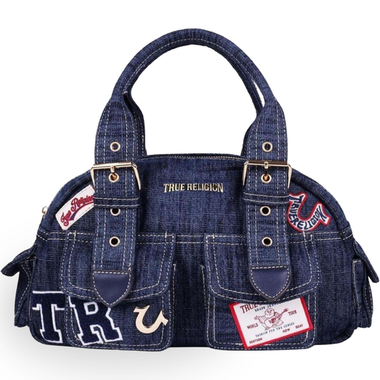 Indigo Patchwork Handbag